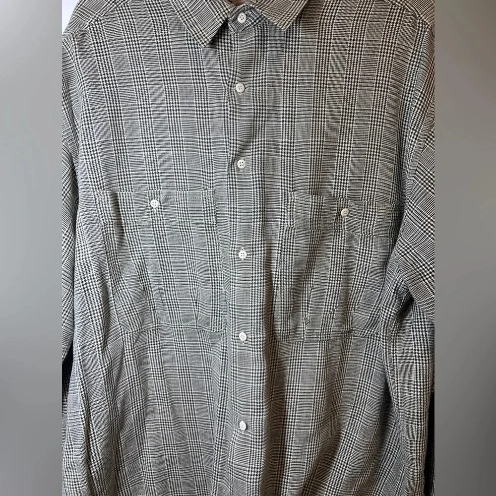 Cacharel Vintage Houndstooth Button Down M - Picture 3 of 8